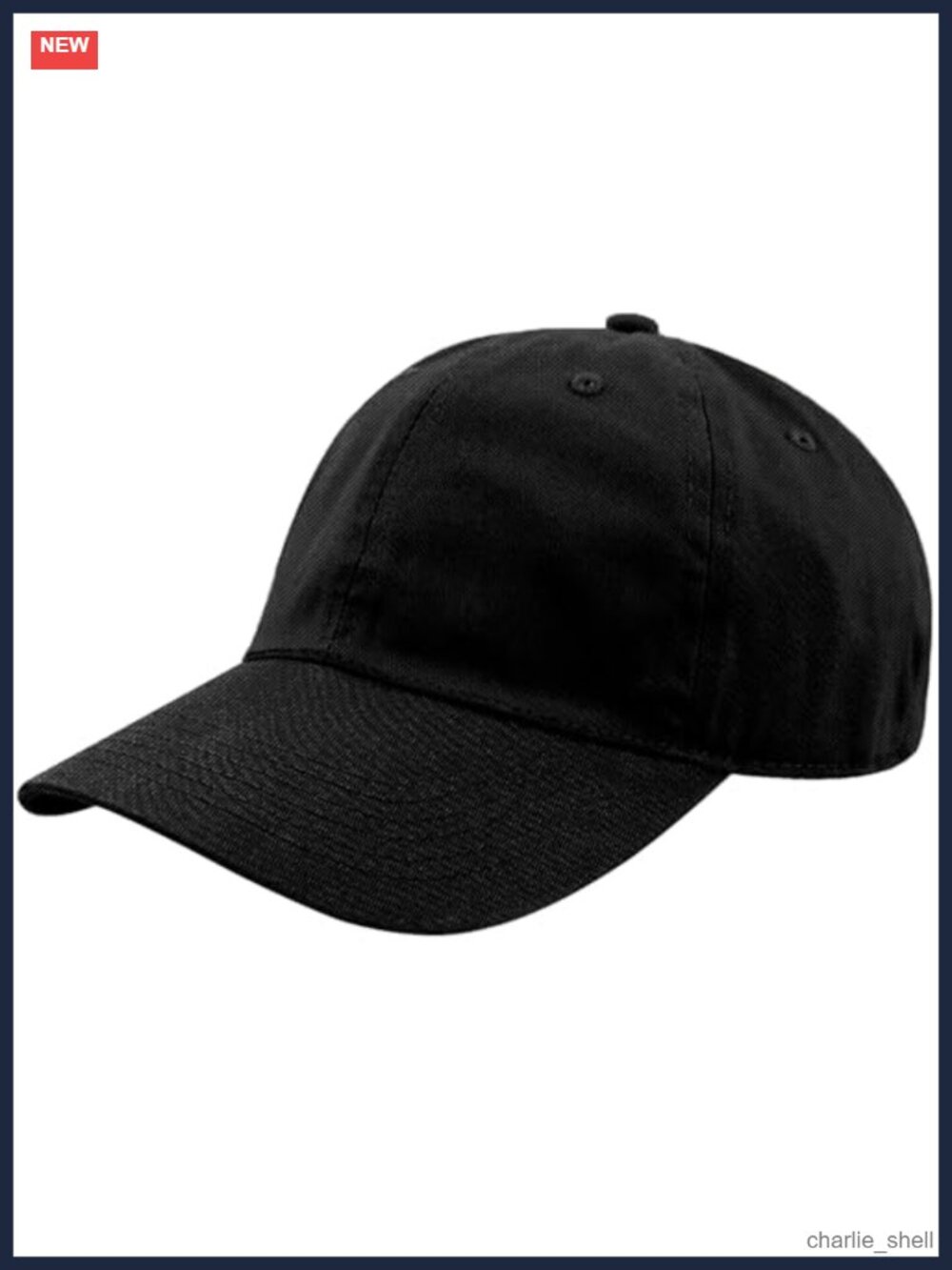 Classic Baseball Cap Low Profile Unstructured 100% Cotton Adjustable Buckle